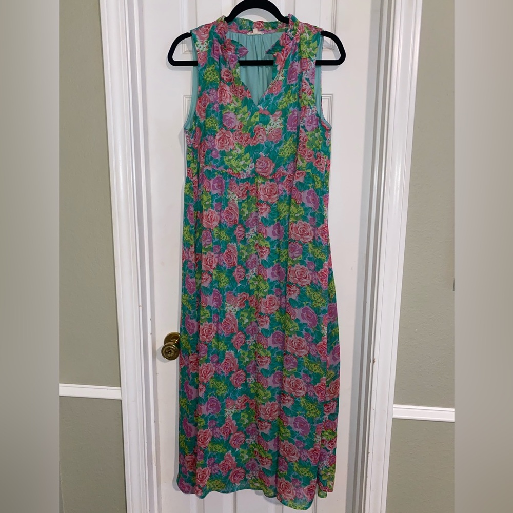 JODIFL Vibrant Floral Maxi Dress